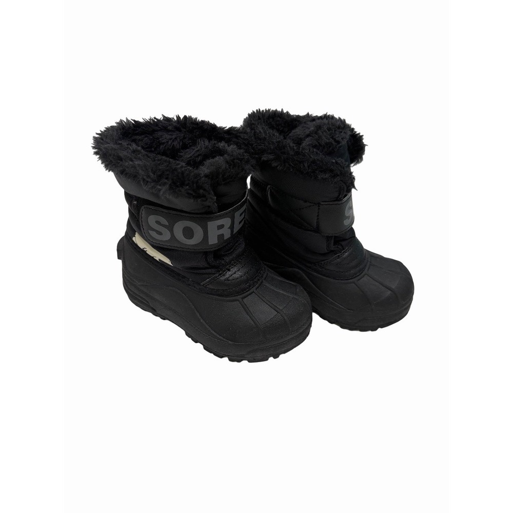 Sorel Snow Commander Toddler Winter Boots size 9 Black
